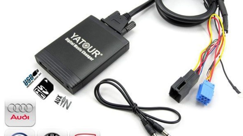 DMC Yatour - adaptor mp3 auto USB | SD | aux-in  [ SEAT - conector 8 pini ]