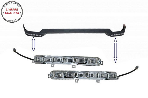 DRL Lumini de zi pentru Prelungire Bara Fata Mercedes G-Class W463 (1989-2017)