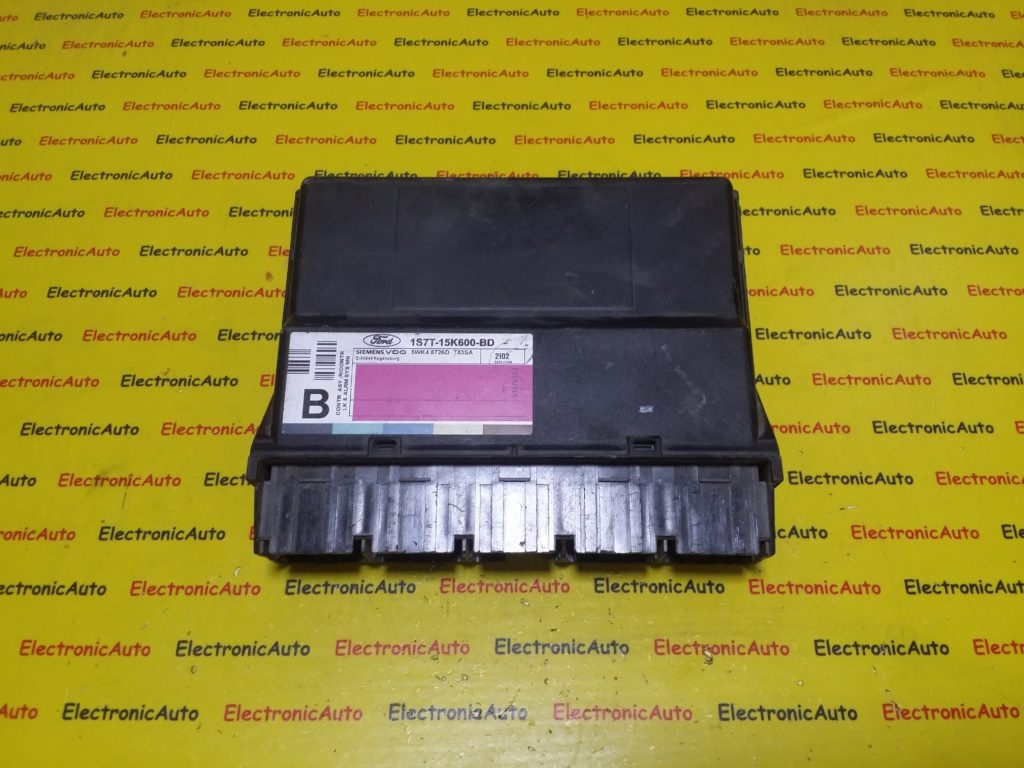 Ecu Calculator Alarma Ford, 1S7T15K600BD, 5WK48726D,