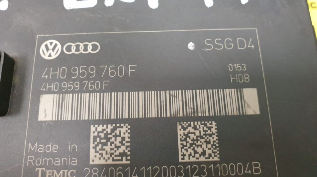 ECU Calculator Memorie Scaun Audi A8, 4H0959760F