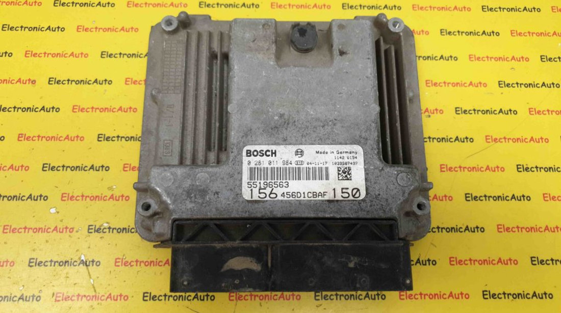 ECU Calculator Motor Alfa Romeo 156 1.9JTd, 55196563, 0281011984, 156456D1CBAF150