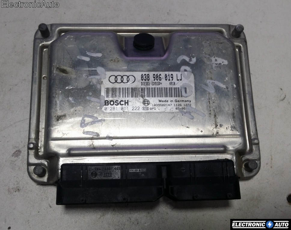 ECU Calculator Motor Audi A4 1.9 tdi, 0281011222, 038906019LJ