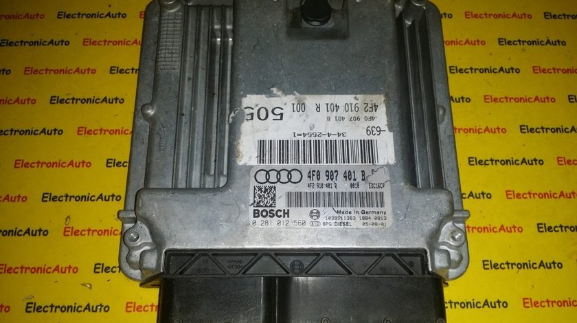 ECU Calculator motor Audi A6 2.7TDI, 0281012560, 4F0907401B, 4F2910401R,