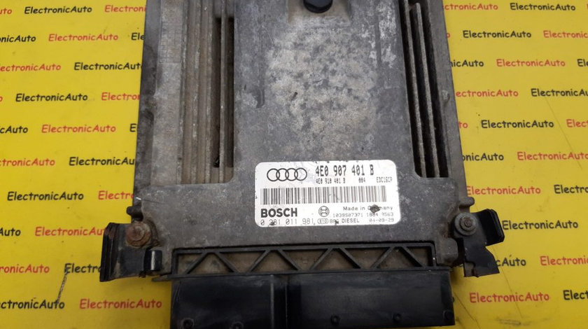 ECU Calculator motor Audi A8 4E0907401B, 0281011981