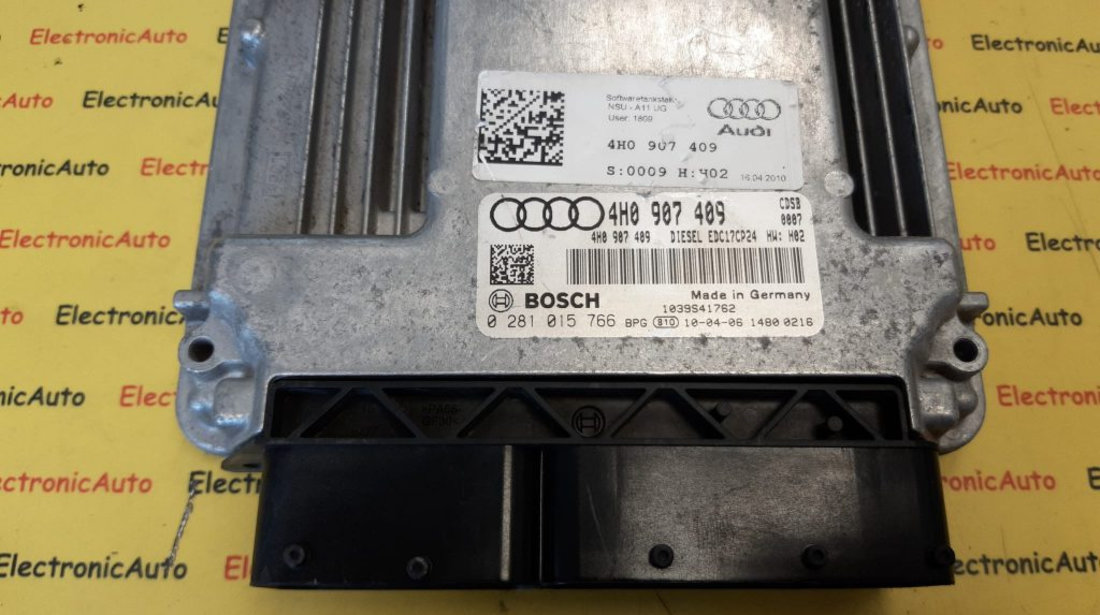 ECU Calculator motor Audi A8 4H0907409 0281015766