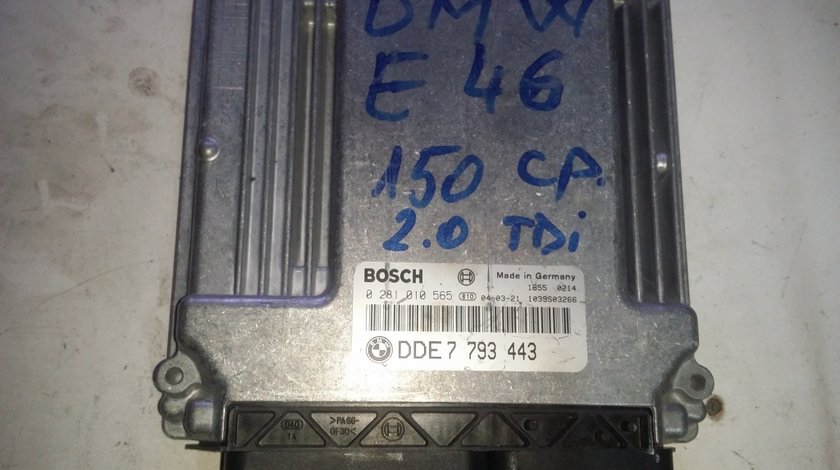 ECU Calculator motor Bmw 320D DDE7793443