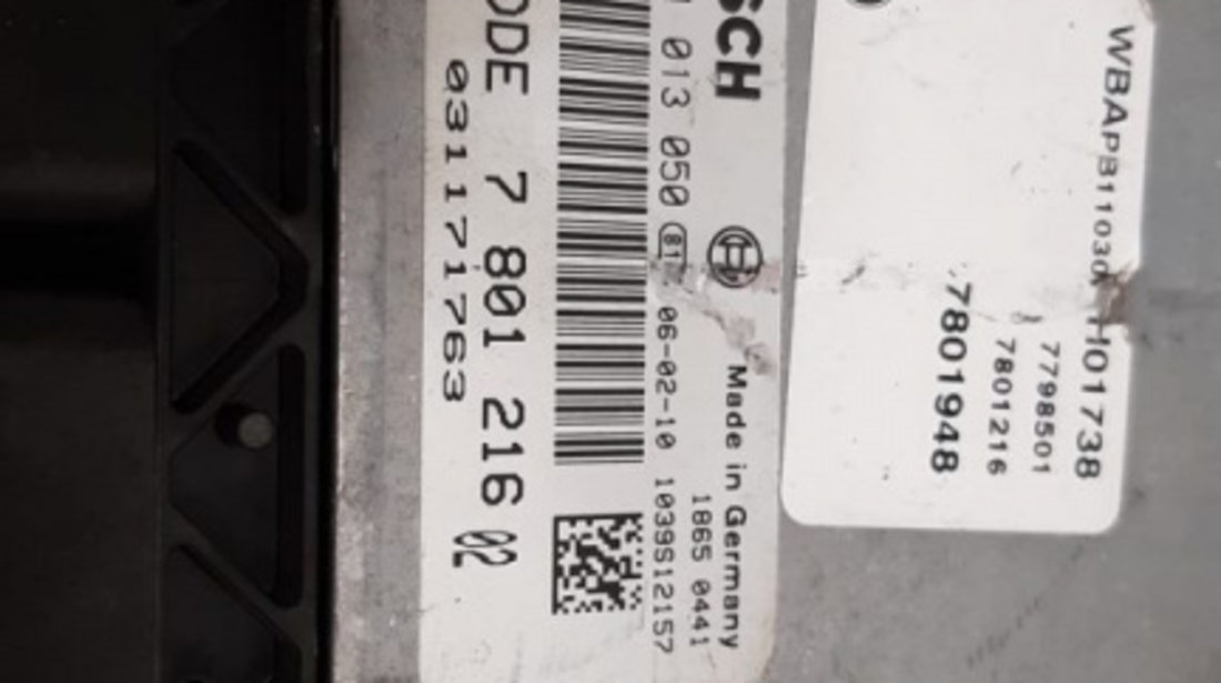 ECU Calculator motor BMW X3 2.0 d DDE7801216 0281013050
