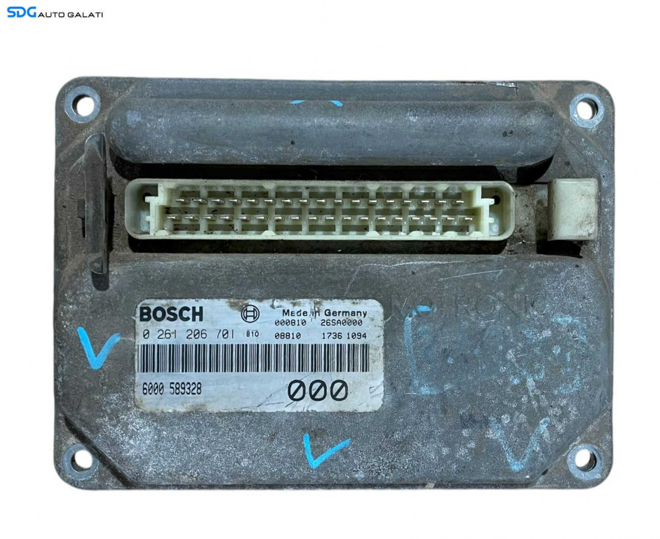 ECU Calculator Motor Bosch Dacia 1310 1.6 FSI 1974 - 2004 Cod 0261206701 6000 589328 [LR0071] [LR0072]