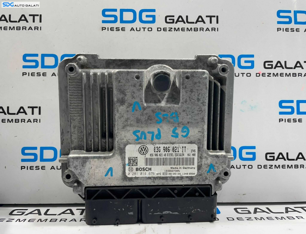 ECU Calculator Motor Bosch Volkswagen Golf 5 1.9 TDI 2004 - 2008 Cod 03G906021TT 0281014676 [L4068] [L4069]