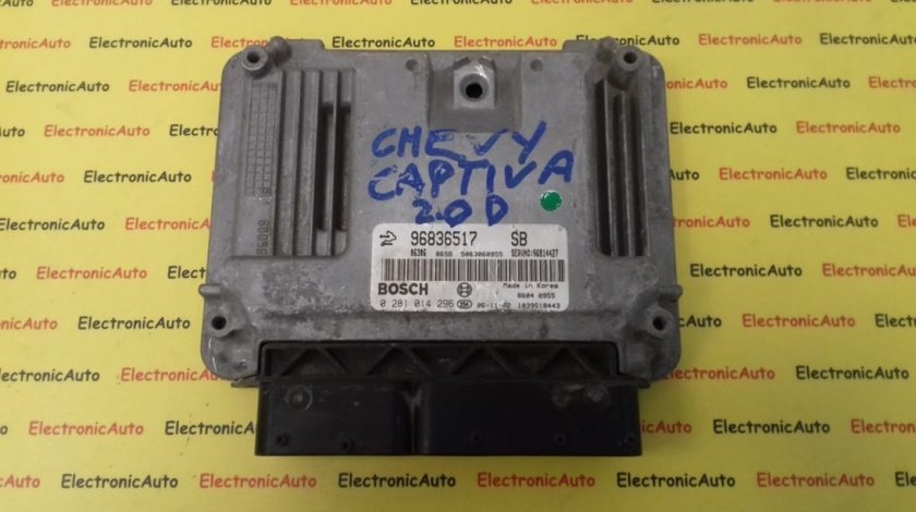 ECU Calculator Motor Chevrolet Captiva 2.0 CDTI, 0281014296, 96836517