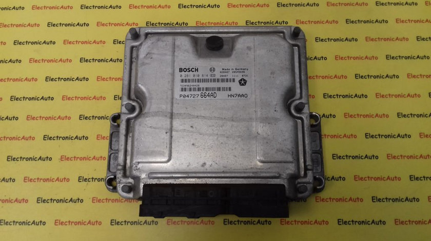 ECU Calculator Motor Chrysler Voyager 2.5, P04727664AD, 0281010814