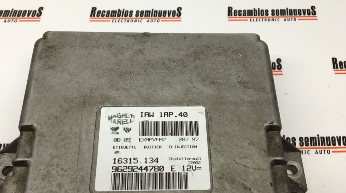 ECU Calculator motor Citroen Berlingo 1.4, 9629244780, IAW1AP40,