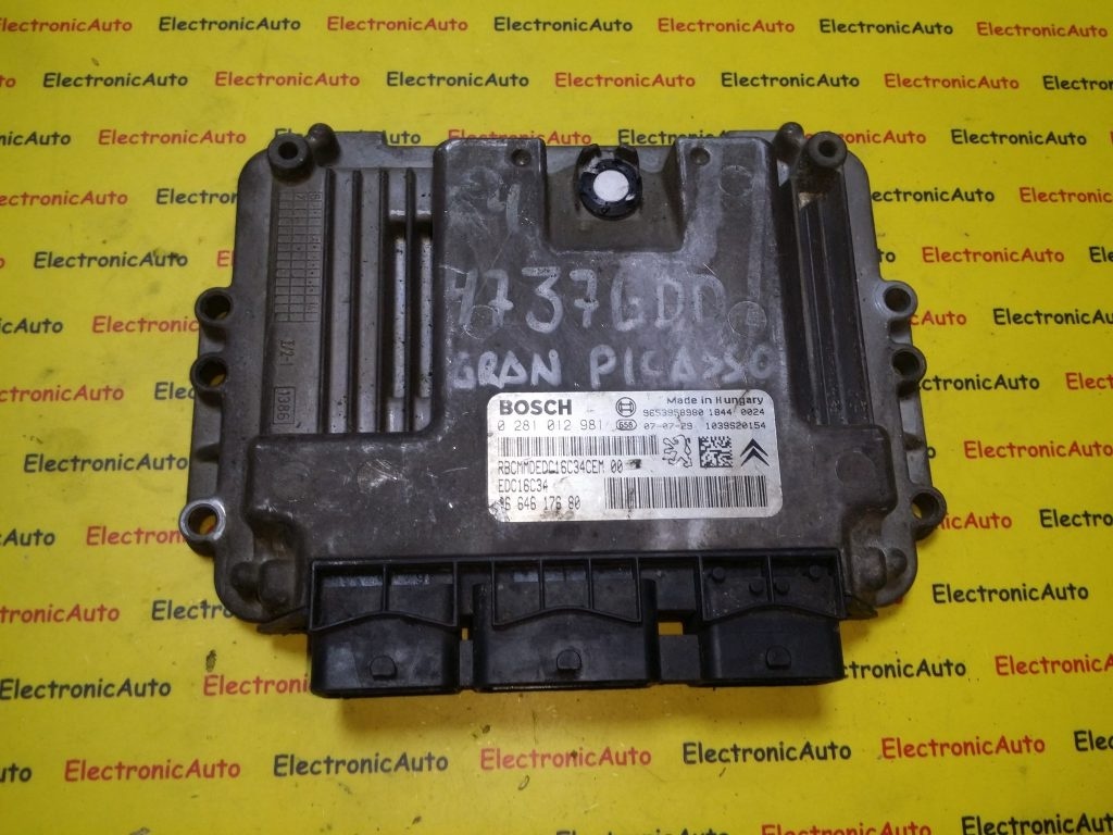 ECU Calculator motor Citroen C4, Picasso 1.6HDI 0281012981, 9664617680