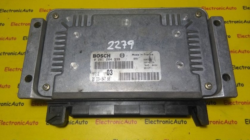 ECU Calculator motor Citroen Xsara 1.6 0261204939, 9633184780