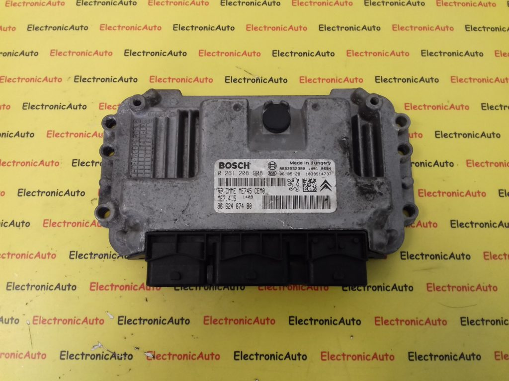 ECU Calculator Motor Citroen Xsara Picasso 1.6, 0261208908, 9652552380, 9662467480