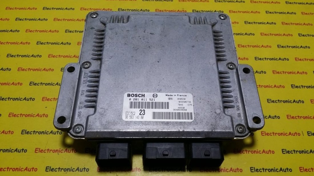 ECU Calculator motor Citroen Xsara Picasso 2.0 hdi 0281011521, 9656314380