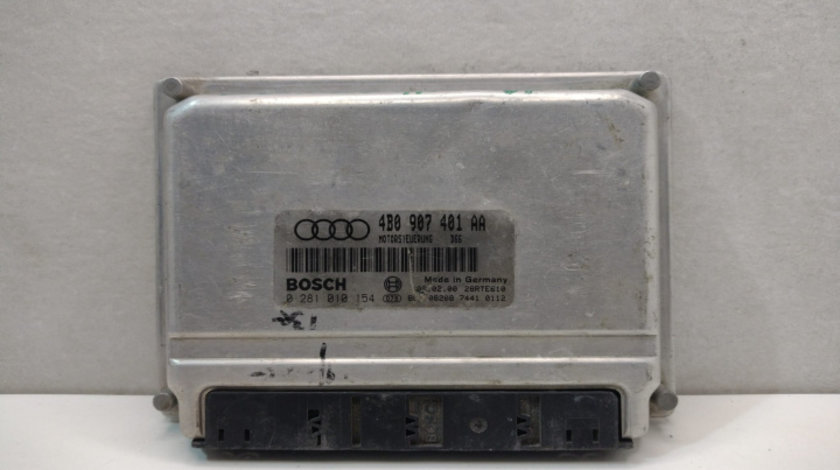 ECU Calculator Motor, Cod 0281010154, 4B0907401AA Bosch Audi A6