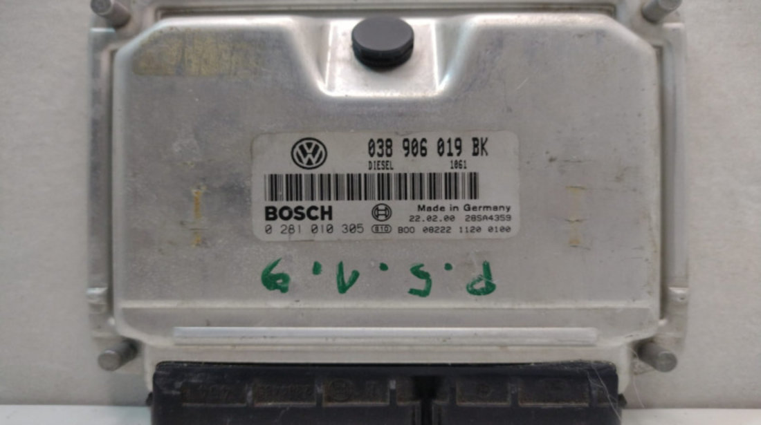 ECU Calculator Motor, Cod 038906019BK Bosch Volkswagen VW Passat B5 [1996 - 2000]