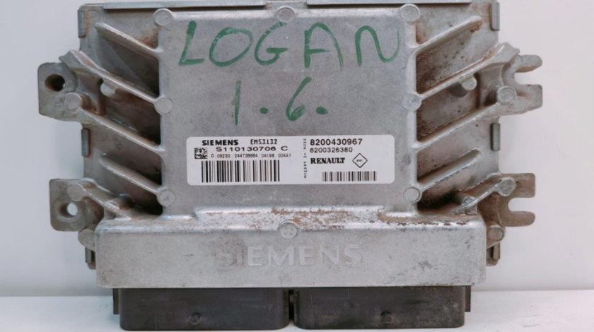 ECU Calculator Motor, cod 8200430967 Siemens 8200430967 Dacia Logan [2004 - 2008]