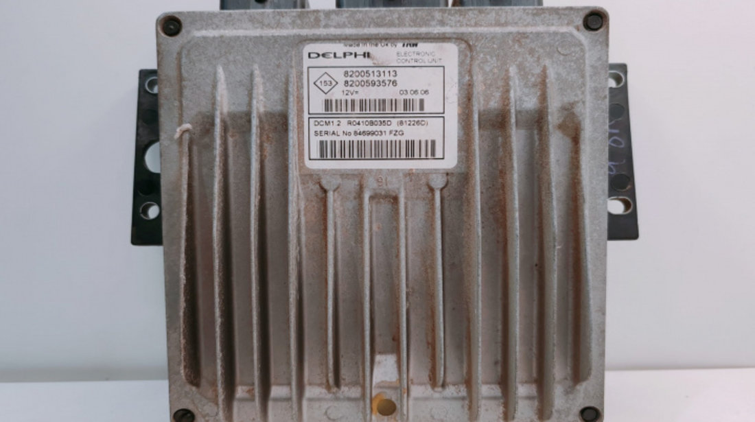 ECU Calculator Motor, cod 8200513113 / 8200593576 Delphi 8200513113 / 8200593576 Dacia Logan [2004 - 2008]