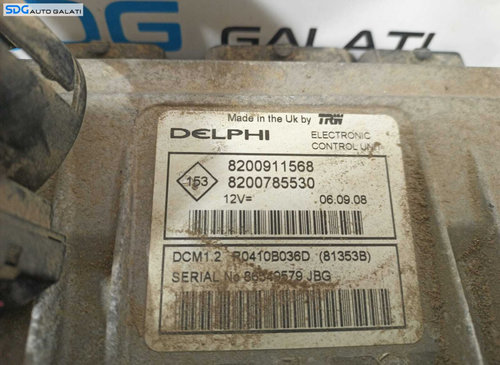 ECU Calculator Motor Delphi Renault 1.5 DCi 2004 - 2012 Cod 8200911568 8200785530 [L2194.1]