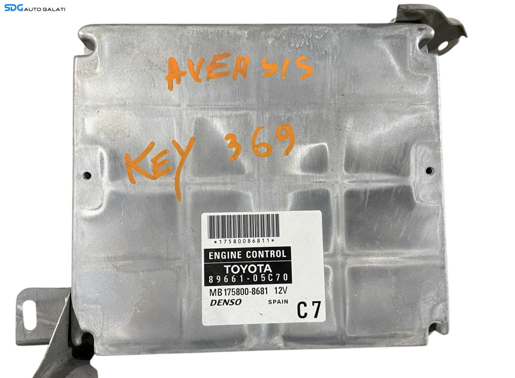 ECU Calculator Motor Denso Toyota Avensis T25 2.2 Diesel 2003 - 2009 Cod 89661-05C70 MB175800-8681 [LR0380] [LR0381]