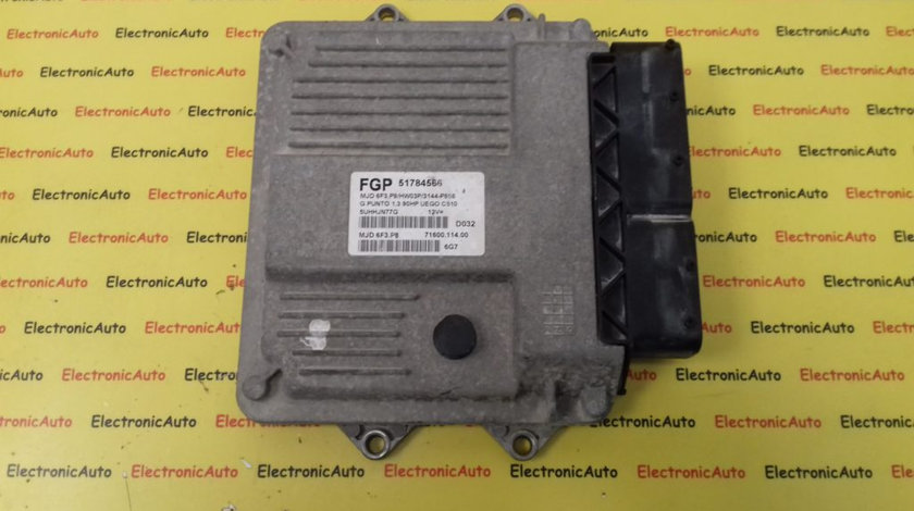 ECU Calculator Motor Fiat Grande Punto 1.3, 51784566, MJD6F3P8