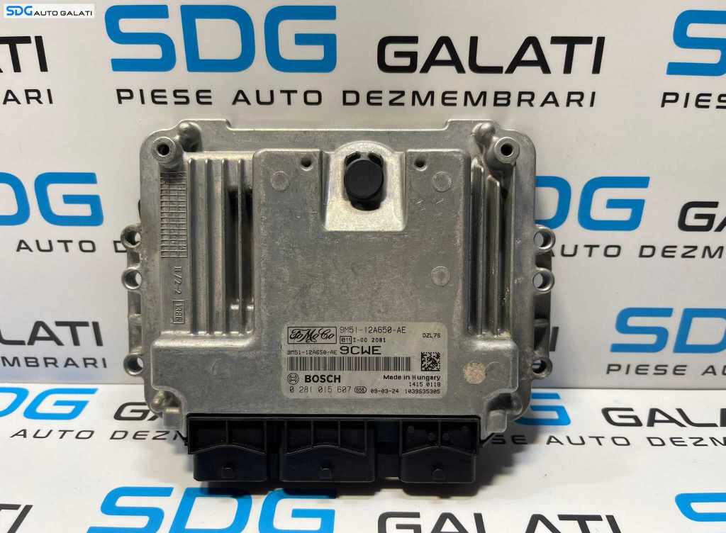 ECU Calculator Motor Ford Focus 2 1.6 TDCI 2004 - 2010 Cod 9M51-12A650-AE 0281015607