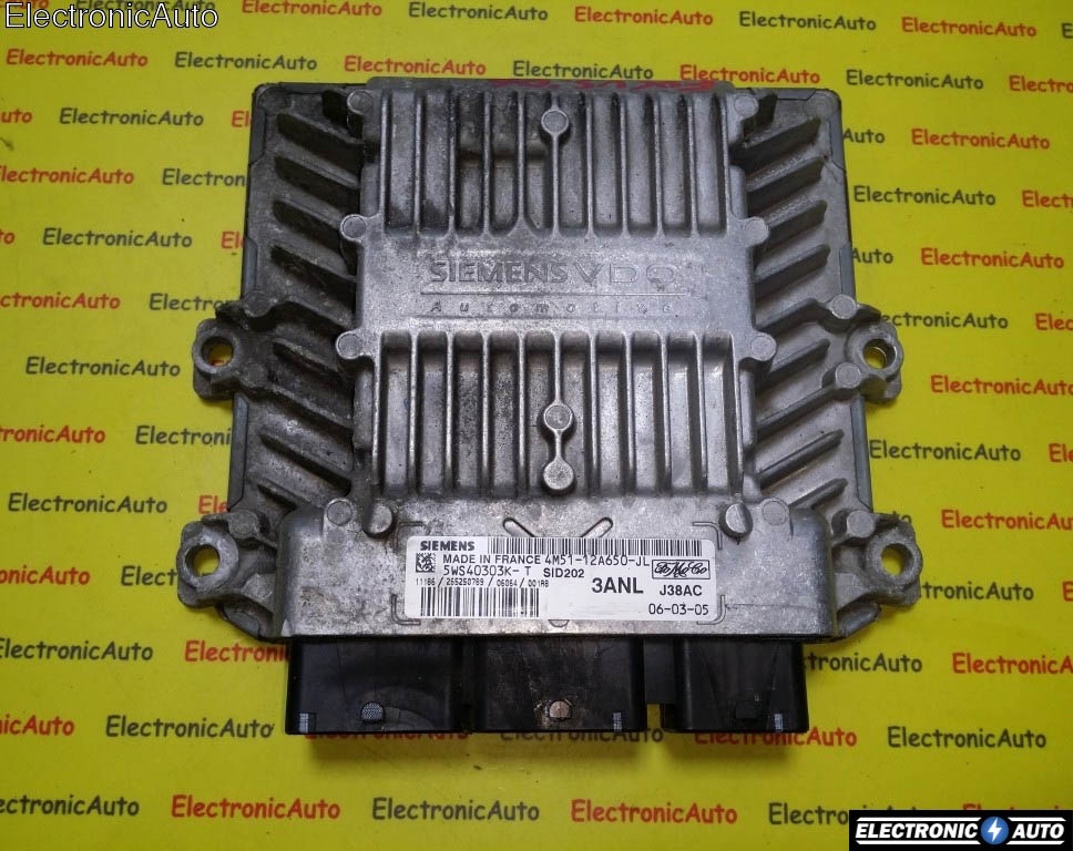 ECU Calculator motor Ford Focus, 4M5112A650JL, 5WS40303KT,