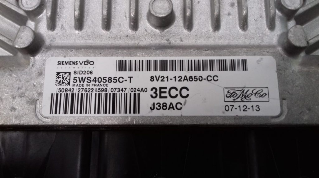 ECU Calculator Motor Ford Focus, 8V2112A650CC, 5WS40585CT