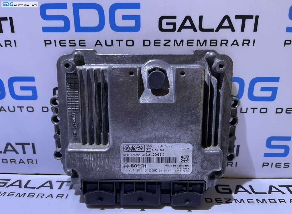 ECU Calculator Motor Ford Fusion 1.6 TDCI 2002 - 2012 Cod 6S61-12A650-VC 0281011612