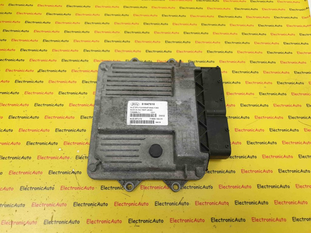 ECU Calculator Motor Ford Ka 1.3CDTi, 51847810, MJD 6F3.F2, 7160019301