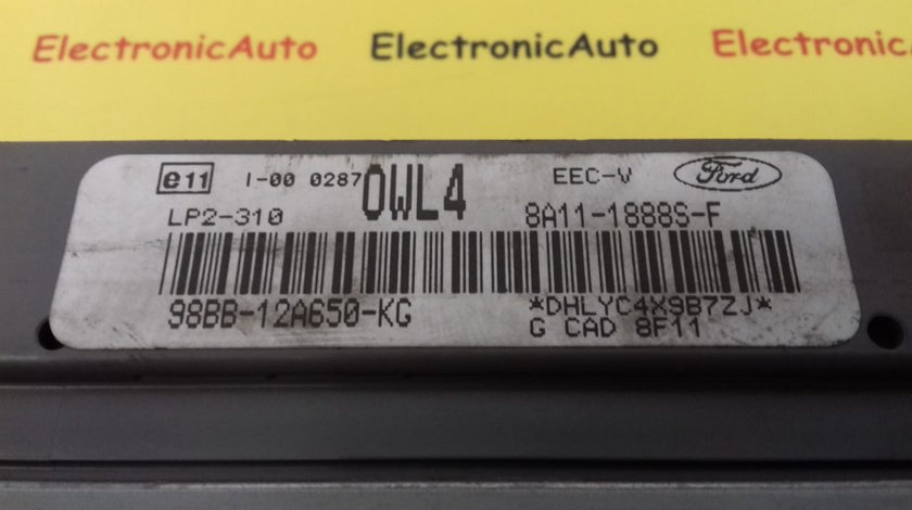 ECU Calculator Motor Ford Mondeo 2.0 i, 98BB12A650KG, 8A111888SF