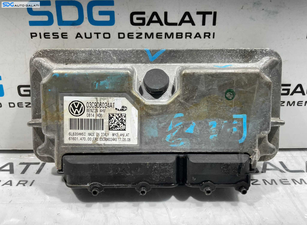 ECU Calculator Motor Magneti Marelli Seat Toledo 3 MK3 1.4 Benzina CGGA CGGB 2008 - 2013 Cod 03C906024AT [L4467] [L4468]