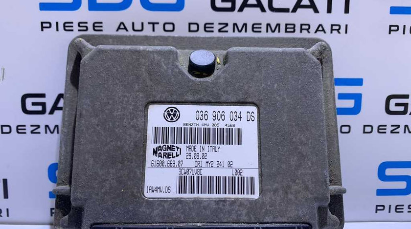 ECU - Calculator Motor Magneti Marelli Seat Toledo 2 1.6 16V BCB 1998 - 2005 Cod 036906034DS