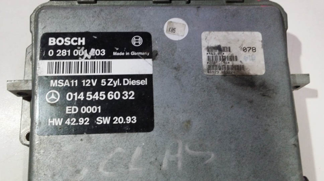 ECU Calculator motor Mercedes-Benz W202 0145456032, 0281001203