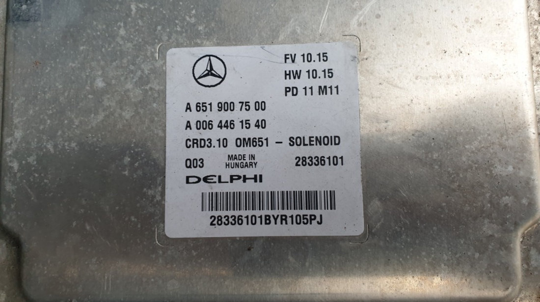 ECU Calculator Motor Mercedes C220 2.2CDI A6519007500 A0064461540