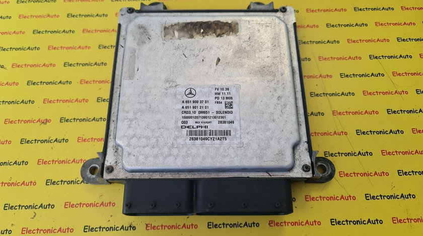 ECU Calculator motor Mercedes E 2.2CDI A6519003701, A6519012101