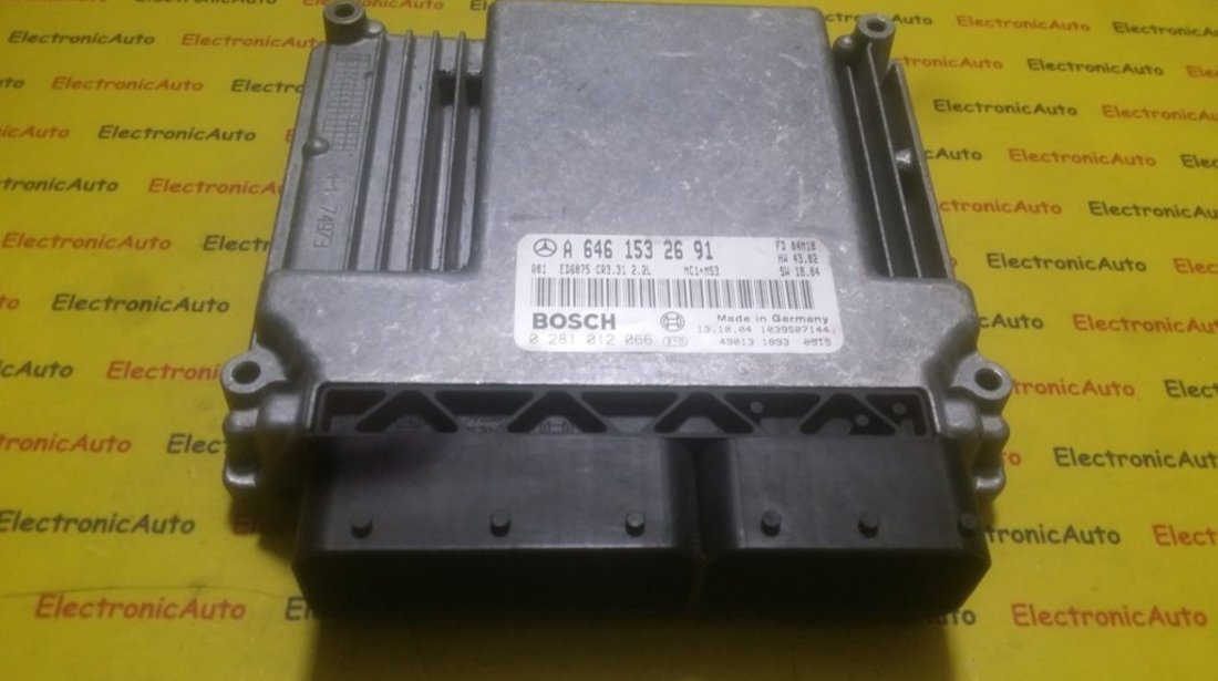 ECU Calculator motor Mercedes Vito 2.2CDI, 0281012066, A6461532691,