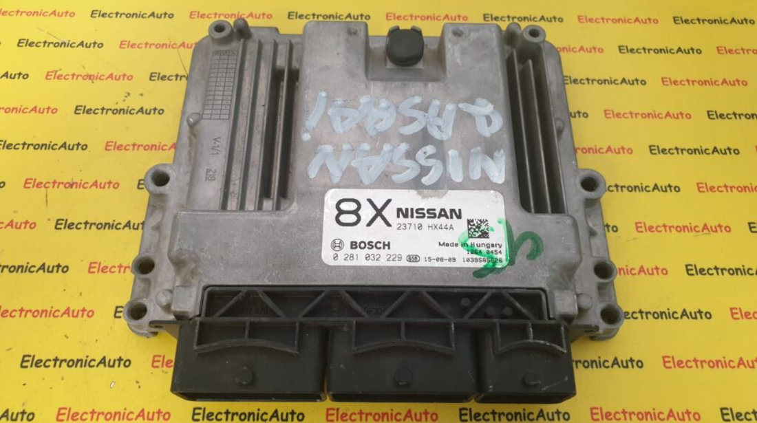 ECU Calculator Motor Nissan Qashqai 2.0DCi, 0281032229, 23710 HX44A