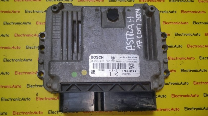 ECU Calculator motor Opel Astra H 1.7CDTI, 0281011380, 12992628, 8973729171,