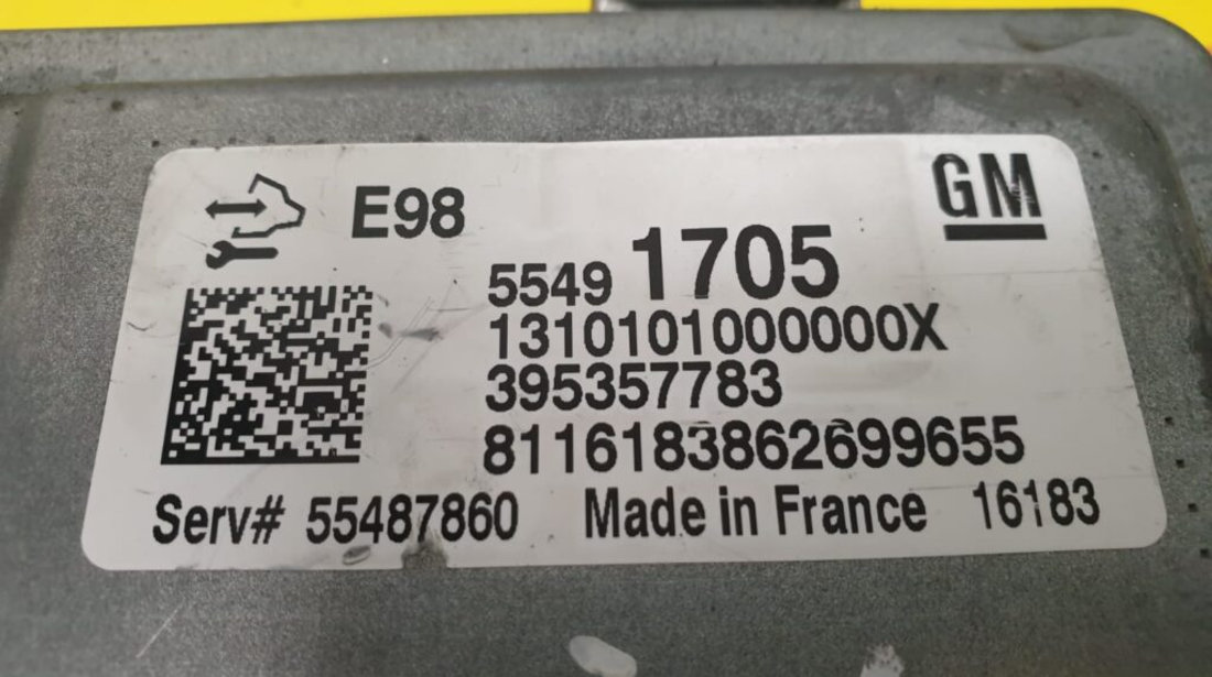 ECU Calculator motor Opel Insignia/Astra J 1.6CDTi, 55491705, 395357783, E98