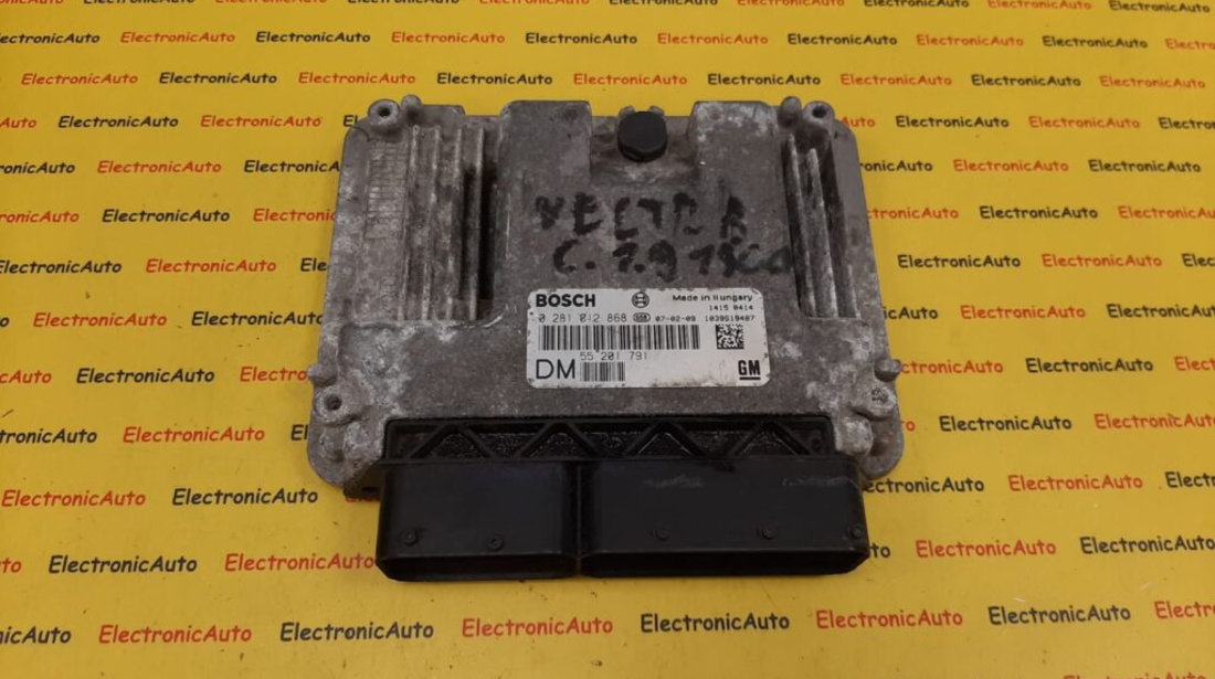 ECU Calculator motor Opel Vectra C 1.9CDTI 55201791, 0281012868