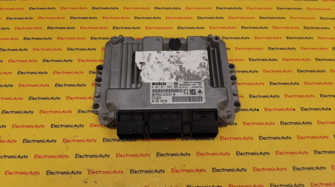 ECU Calculator motor Peugeot 307 1.6HDI 9655943580, 0281011863