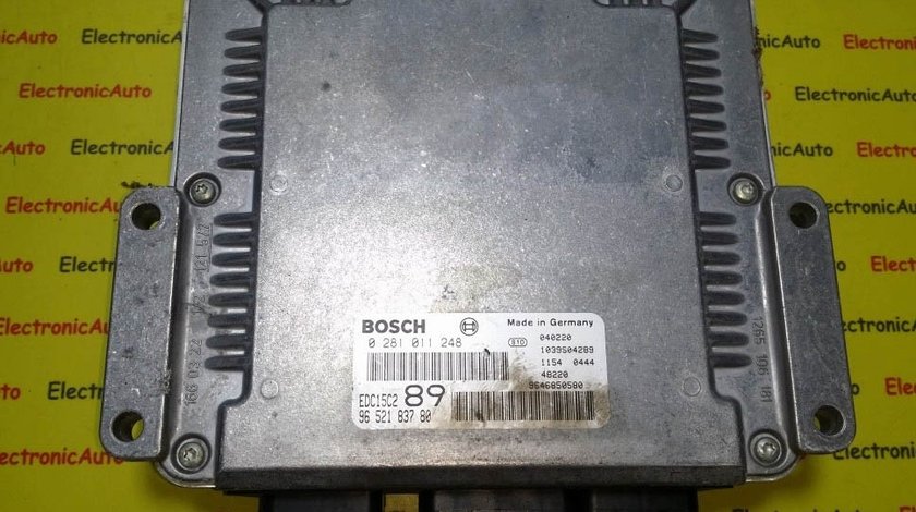 ECU Calculator motor Peugeot 307 2.0 hdi 0281011248, 9652183780