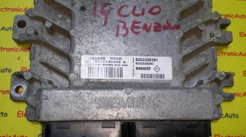 ECU Calculator motor Renault Clio, S110140002A, 8200326391, 8200326380,