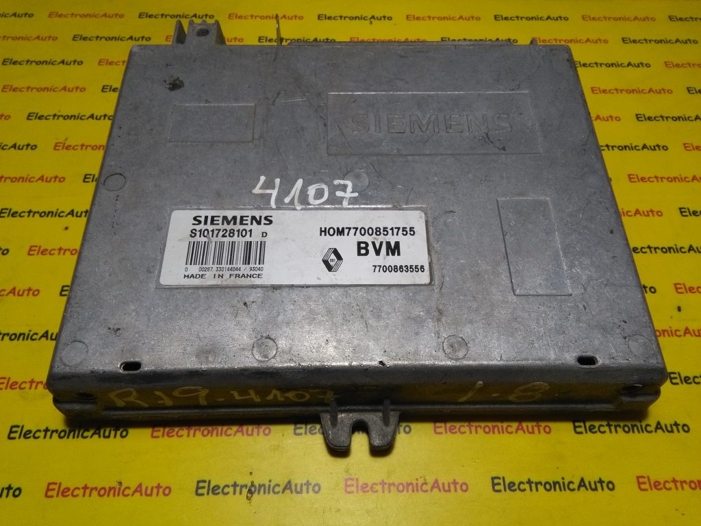 ECU Calculator motor Renault HOM7700851755, 7700851755