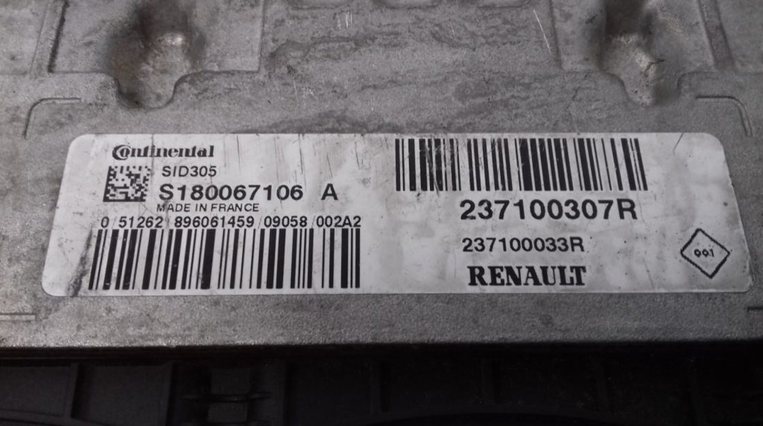 ECU Calculator Motor Renault Megane 1.5 DCI, S180067106A, 237100307R, 237100033R