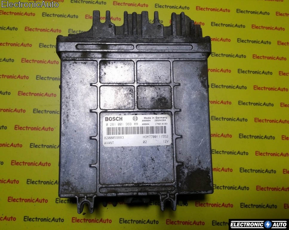 ECU Calculator motor Renault Megane 1.9DTI 0281001969, 7700113863, 7700111552