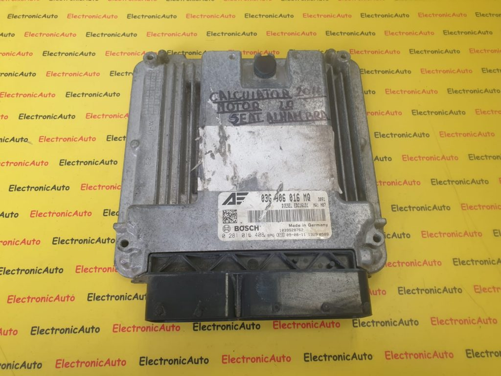 ECU Calculator motor Seat Alhambra, 03G906016MQ, 0281015408,